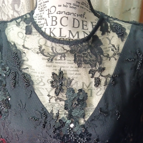 Rina diMontella Black Cocktail Dress Size 12 - Picture 6 of 11